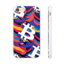 Load image into Gallery viewer, Bitcoin Abstrak Flexi Phone Cases
