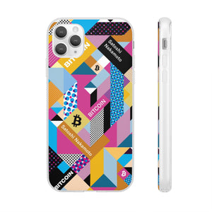 Bitcoin Isometrik Art Phone Cases