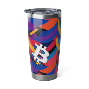 Bitcoin Abstrak Vagabond 20oz Tumbler