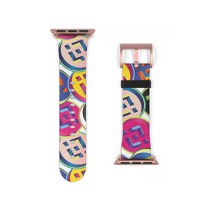 Binance Coin Pop Art Apple Watch Band