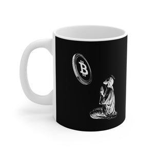 Bitcoin Jesus Mug 11oz (Black)