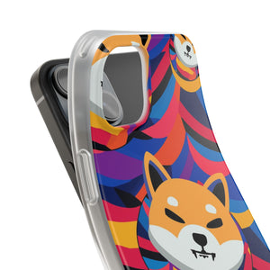 Shiba Inu Abstrak Flexi Cases