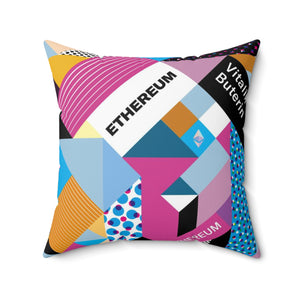 Ethereum Isometrik Square Pillow