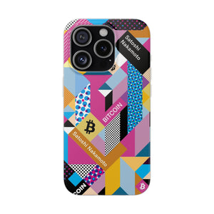 Bitcoin Isometrik Art Phone Cases