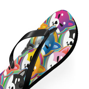 Shiba Inu Pop Art Flip Flops