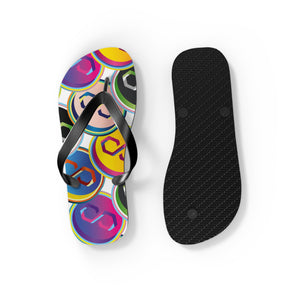 Polygon Pop Art Flip Flops