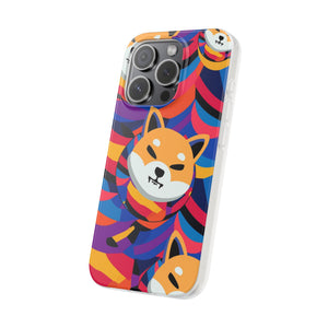 Shiba Inu Abstrak Flexi Cases