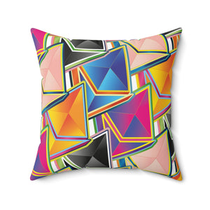 Ethereum Pop Art Square Pillow