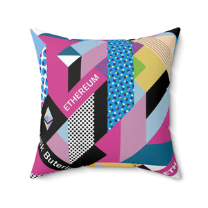 Ethereum Isometrik Square Pillow