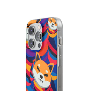 Shiba Inu Abstrak Flexi Cases