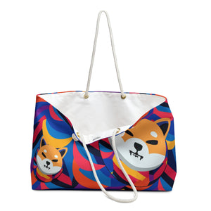 Shiba Inu Abstrak Weekender Bag