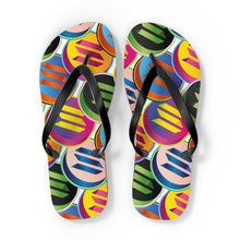 Load image into Gallery viewer, Solana Pop Art Flip Flops
