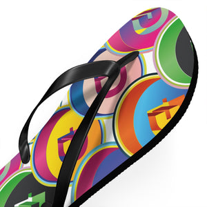 Dogecoin Pop Art Flip Flops