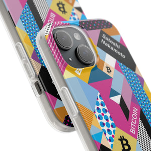 Bitcoin Isometrik Art Phone Cases