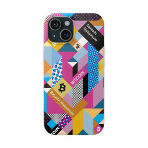 Bitcoin Isometrik Art Phone Cases