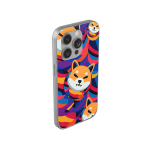 Shiba Inu Abstrak Flexi Cases