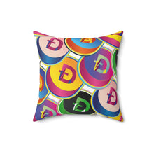 Load image into Gallery viewer, Dogecoin Pop Art Square Pillow
