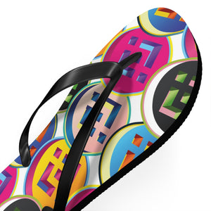 Binance Pop Art Flip Flops