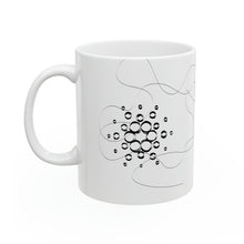 Load image into Gallery viewer, Cardano Line Art BW Ceramic Mug, 11oz
