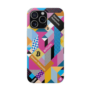 Bitcoin Isometrik Art Phone Cases