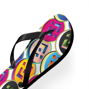 Binance Pop Art Flip Flops