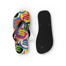 Load image into Gallery viewer, Solana Pop Art Flip Flops
