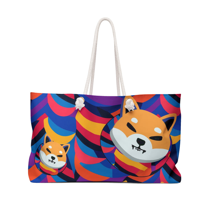 Shiba Inu Abstrak Weekender Bag