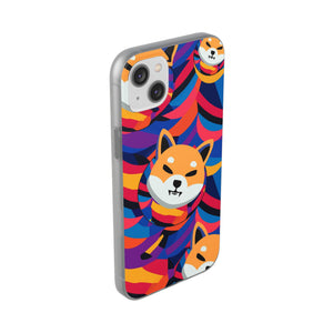 Shiba Inu Abstrak Flexi Cases