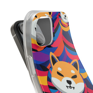 Shiba Inu Abstrak Flexi Cases