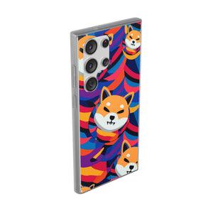 Shiba Inu Abstrak Flexi Cases