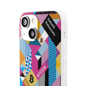 Bitcoin Isometrik Art Phone Cases