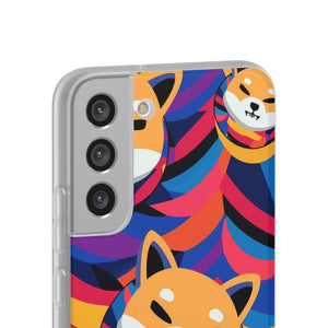 Shiba Inu Abstrak Flexi Cases