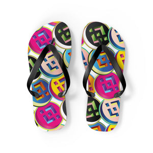 Binance Pop Art Flip Flops