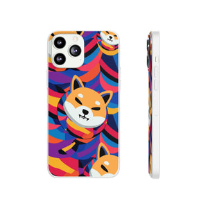 Shiba Inu Abstrak Flexi Cases