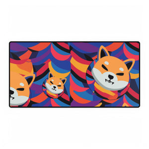 Shiba Inu Abstrak Desk Mats