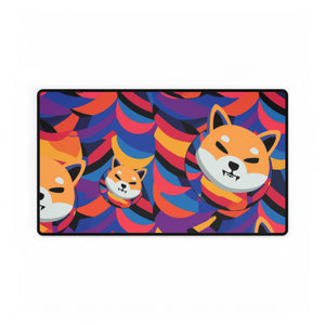 Shiba Inu Abstrak Desk Mats