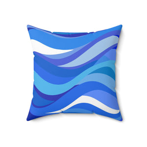 XRP Tidal Wave Spun Polyester Square Pillow