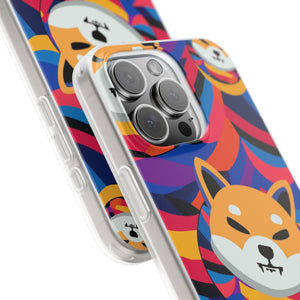 Shiba Inu Abstrak Flexi Cases