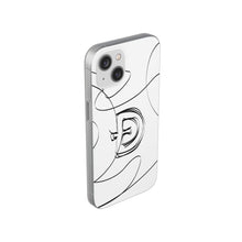 Load image into Gallery viewer, Dogecoin Line Art BW Flexi Cases
