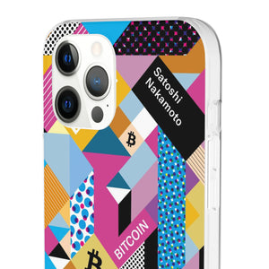 Bitcoin Isometrik Art Phone Cases