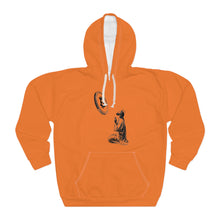 Load image into Gallery viewer, Bitcoin Jesus Unisex Pullover Hoodie (Orange)
