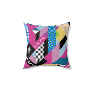 Ethereum Isometrik Square Pillow