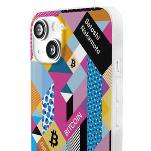 Bitcoin Isometrik Art Phone Cases