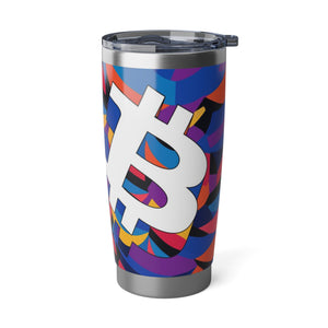 Bitcoin Abstrak Vagabond 20oz Tumbler