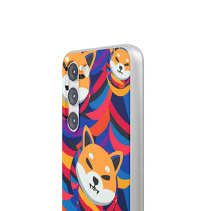 Shiba Inu Abstrak Flexi Cases