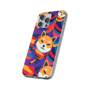 Shiba Inu Abstrak Flexi Cases