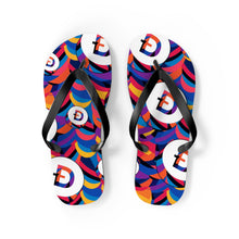 Load image into Gallery viewer, Dogecoin Abstrak Flip Flops
