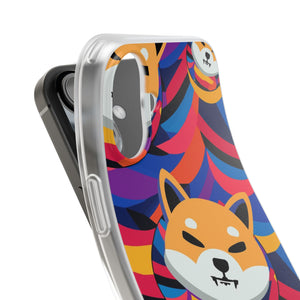 Shiba Inu Abstrak Flexi Cases