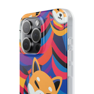 Shiba Inu Abstrak Flexi Cases