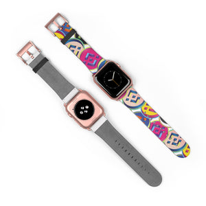 Binance Coin Pop Art Apple Watch Band